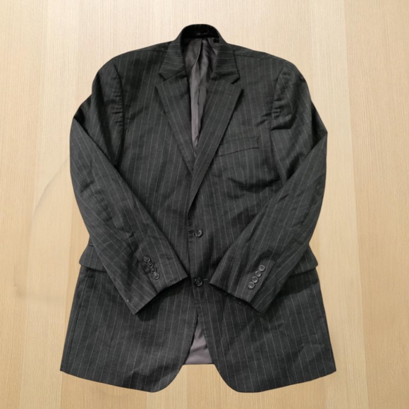 Ralph Lauren Pinstripe Wool Blazer Jacket 43L - Picture 8 of 15
